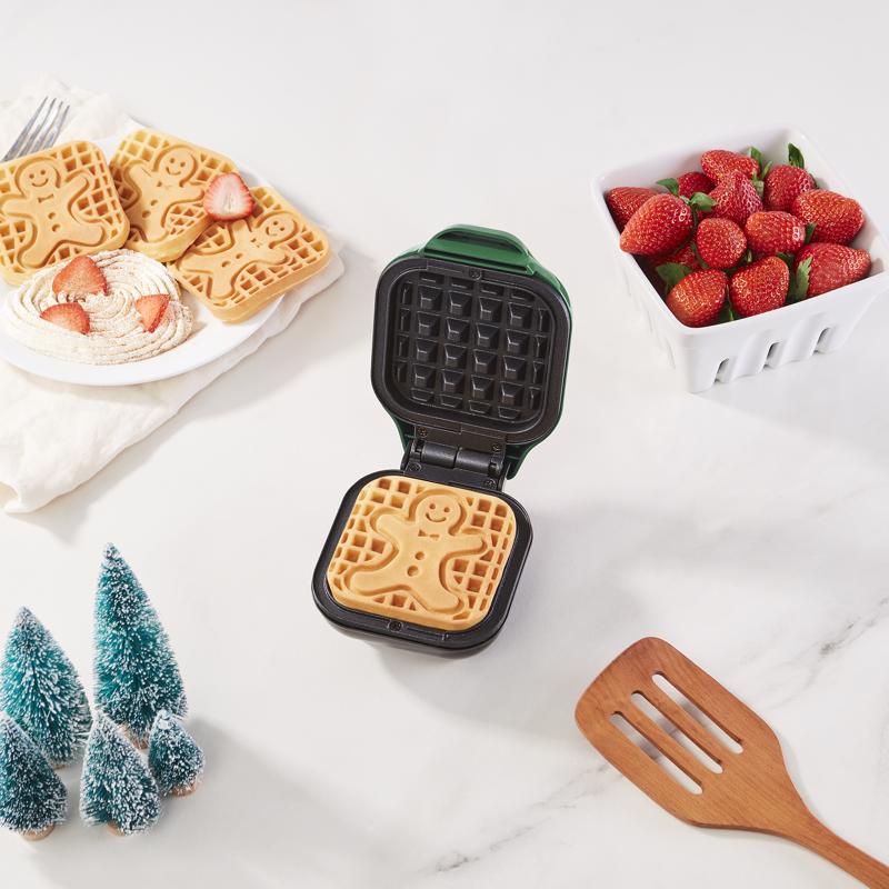Rise by Dash 1 waffle Green Aluminum Waffle Maker