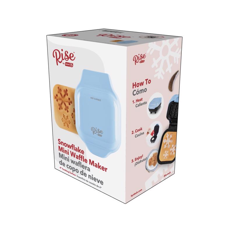 Rise by Dash 1 waffle Blue Plastic Waffle Maker