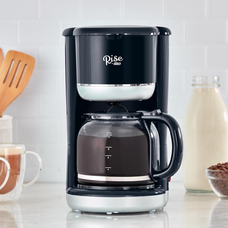 Rise by Dash 10 cups Black Coffee Maker