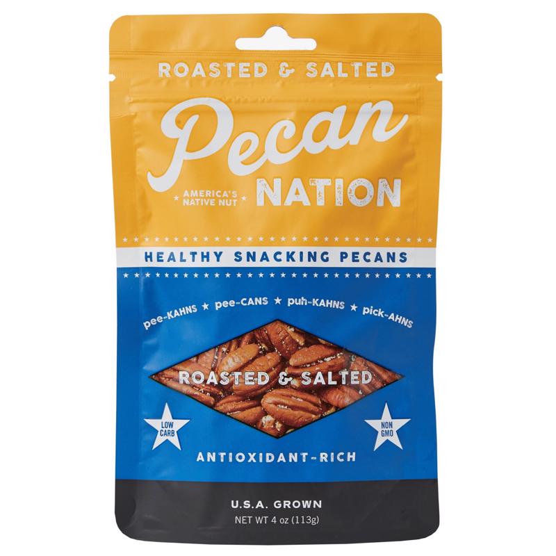 PECANS ROASTD SALTED 4OZ