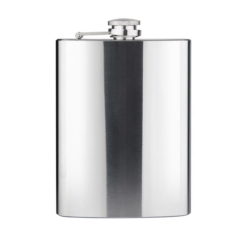 FLASK S/S SILVER 8OZ 1PK