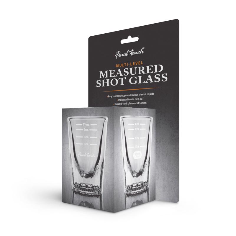 Final Touch 1.5 oz Clear Glass Shot Glass