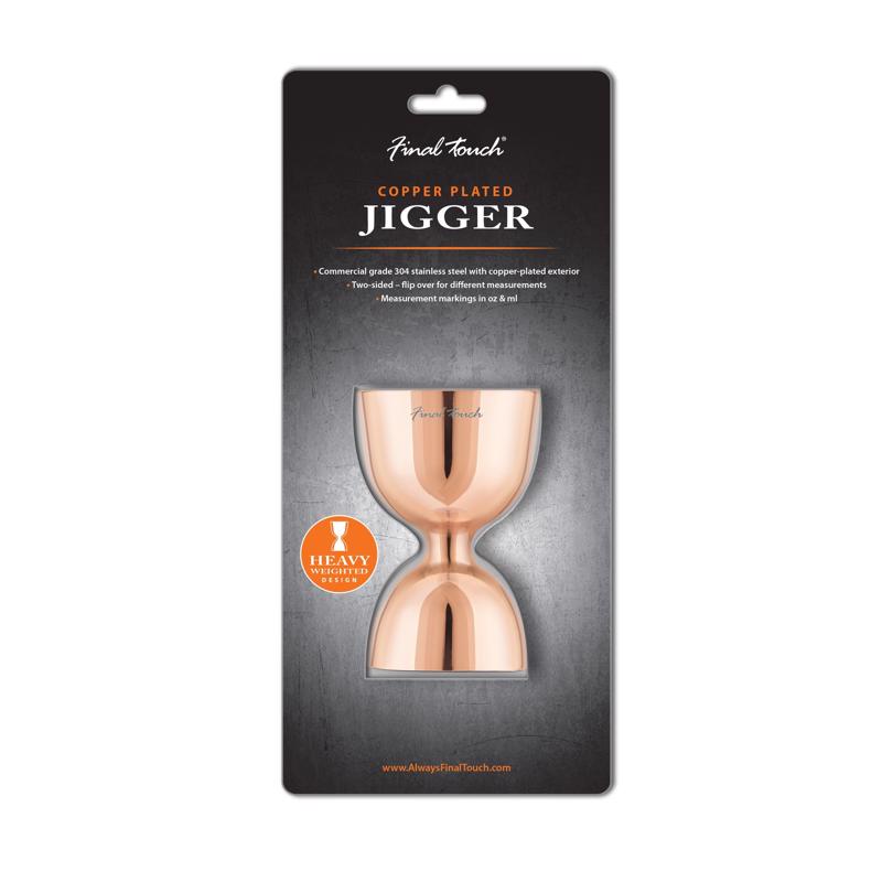 Final Touch Copper Stainless Steel Double Jigger