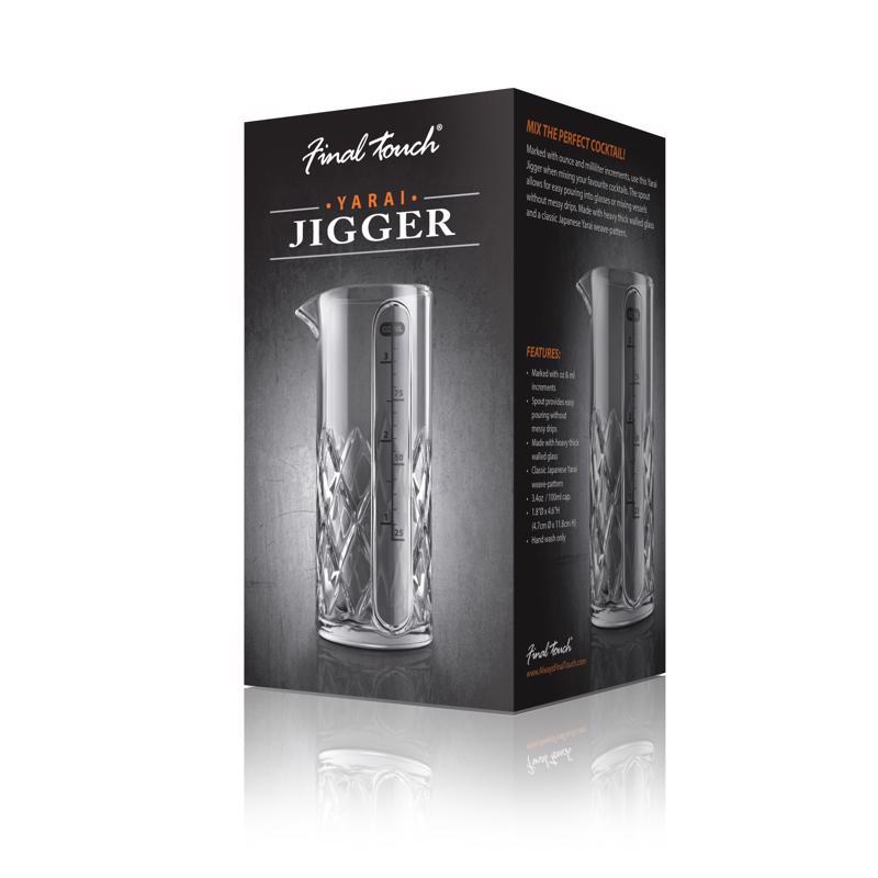 JIGGER YARAI GLS CLR 1PK