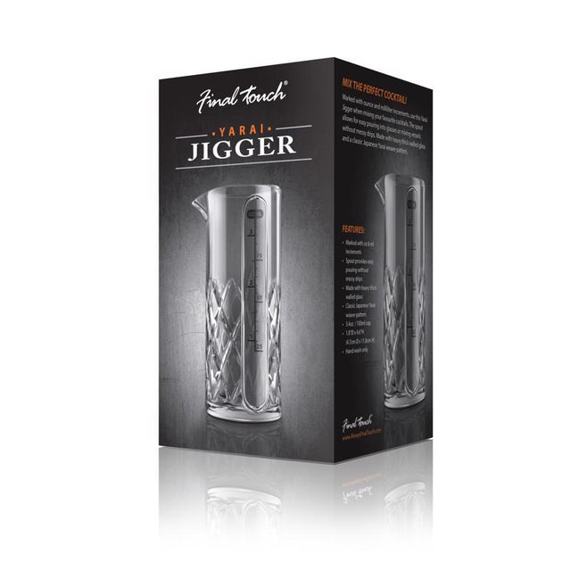 JIGGER YARAI GLS CLR 1PK