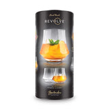 Final Touch Revolve 13.5 oz Clear Crystal Drinking Glass Set
