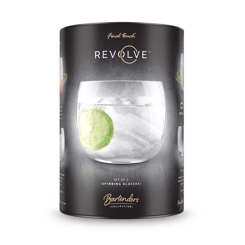 GLASS COCKTAIL CLR 2PK