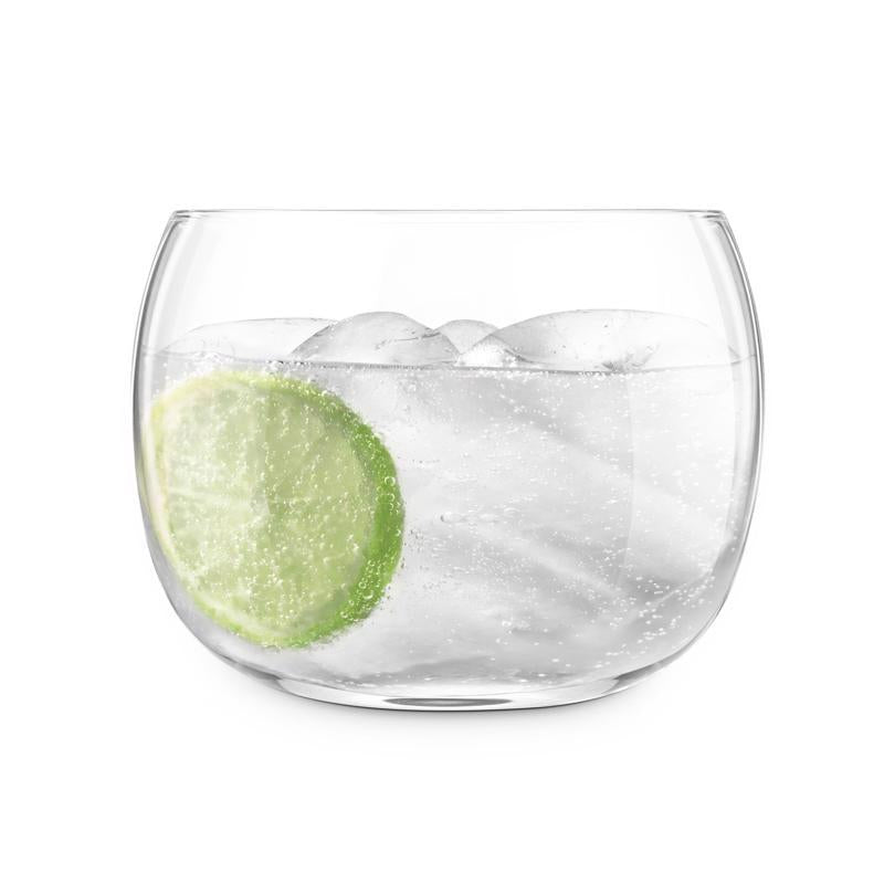 Final Touch Revolve Clear Crystal Drinking Glass