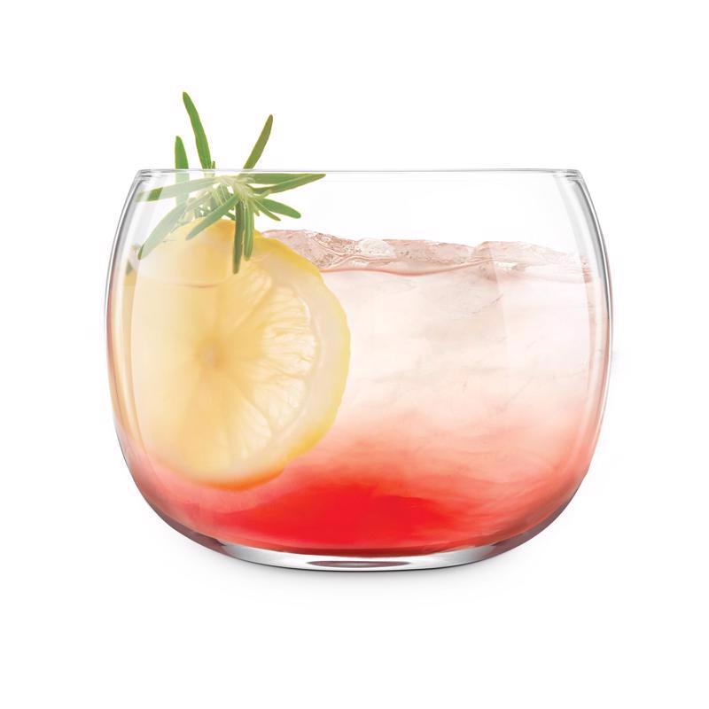 Final Touch Revolve Clear Crystal Drinking Glass
