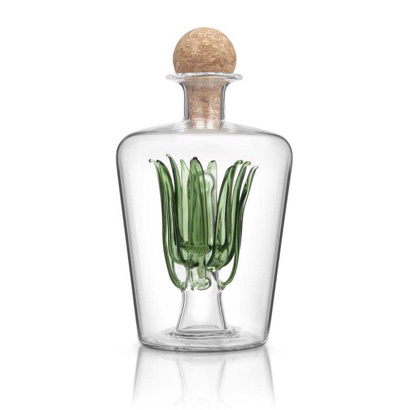 Final Touch 28.7 oz Clear Glass Tequila Decanter