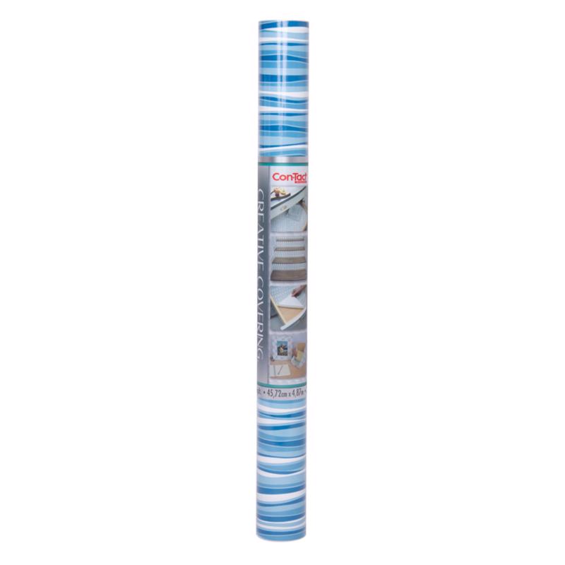 SHELF LINER BLU/WHT 18"