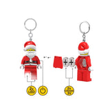 LEGO Classic Plastic Red/White Santa Keychain w/LED Light