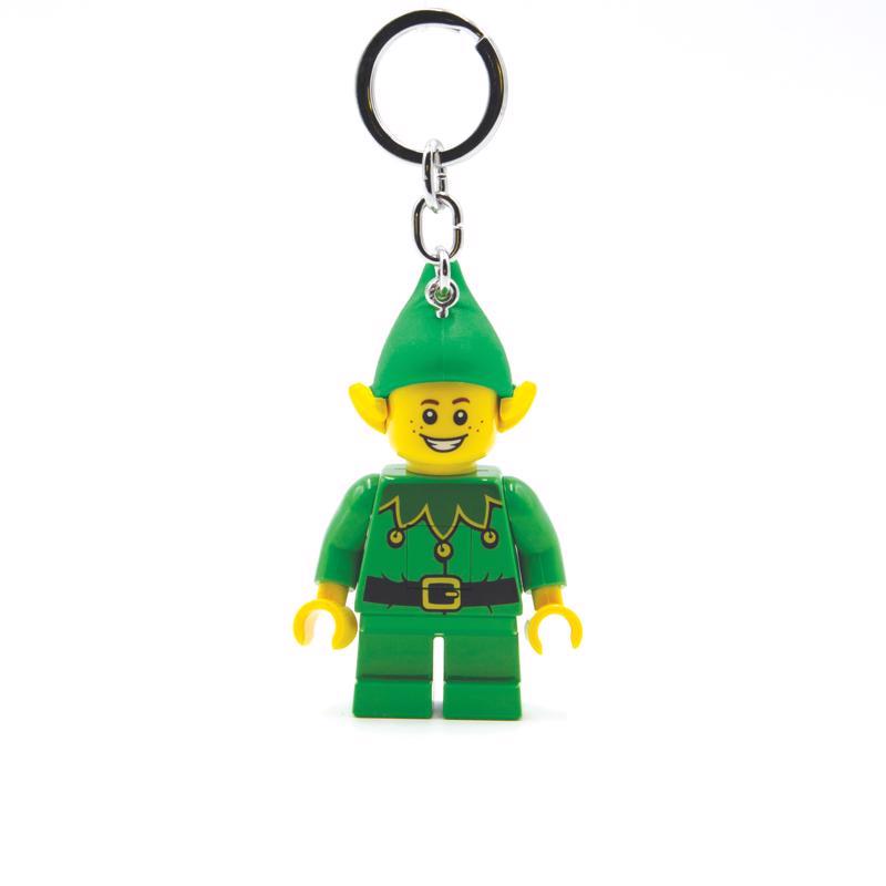 LEGO Classic Plastic Green/Yellow Elf Keychain w/LED Light