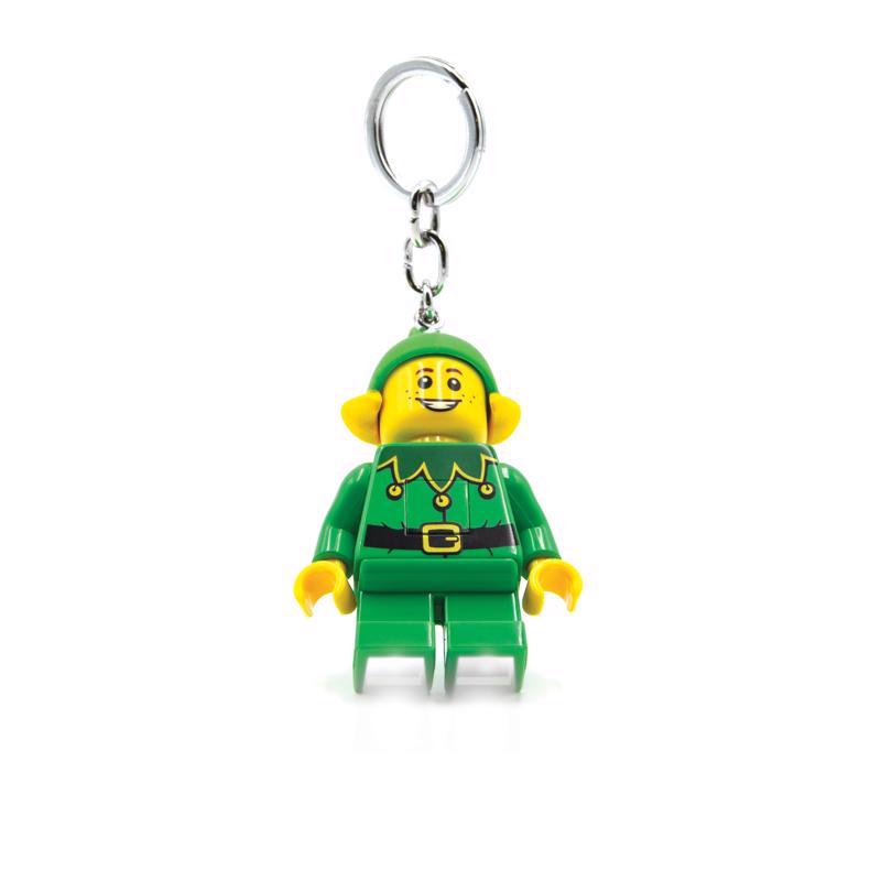 LEGO Classic Plastic Green/Yellow Elf Keychain w/LED Light