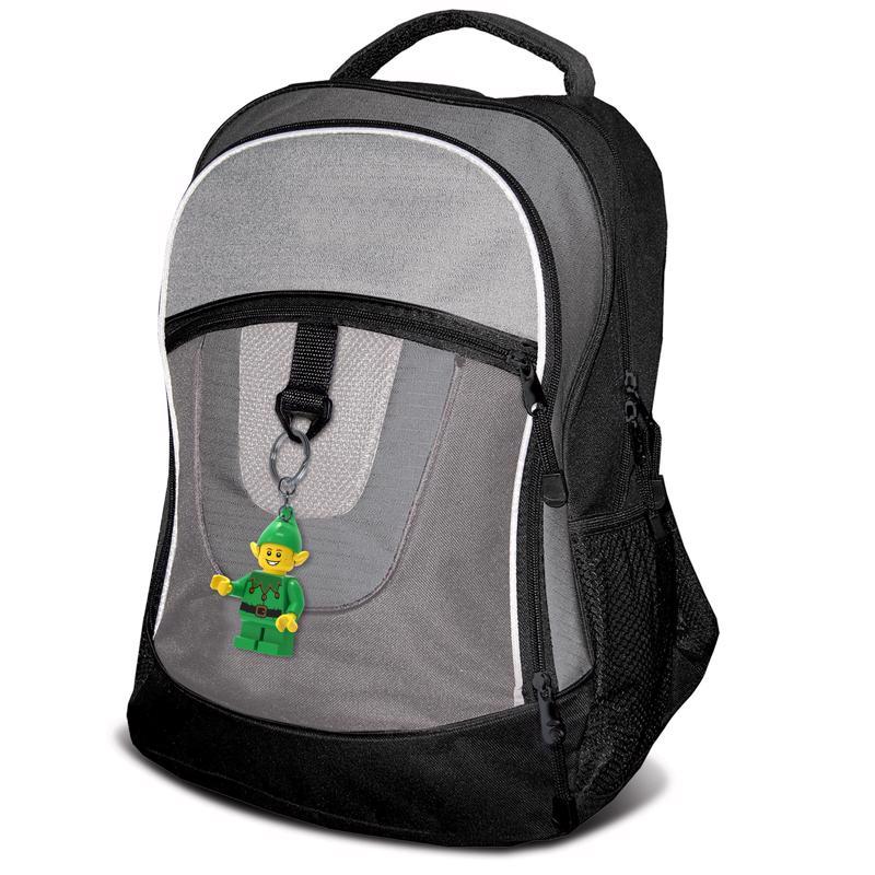 LEGO Classic Plastic Green/Yellow Elf Keychain w/LED Light