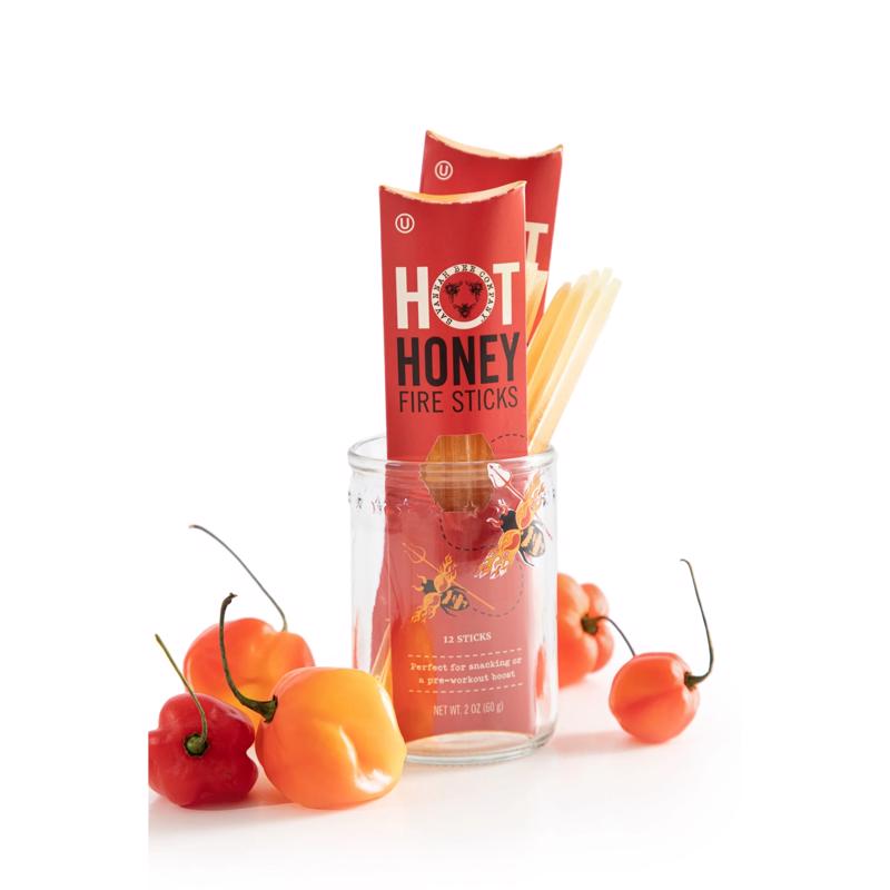 Savannah Bee Company Hot Honey Fire Sticks 24 each Boxed