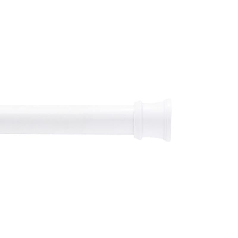 Kenney Adjustable Curtain Rod 63 in. L White