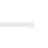 Kenney Adjustable Curtain Rod 63 in. L White