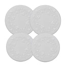 Range Kleen White Stainless Steel Burner Cover Set