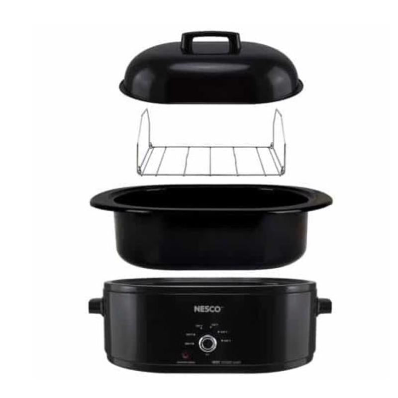 Nesco Black Porcelain 18 qt Roaster Oven 17 in. H X 13 in. W X 24 in. L