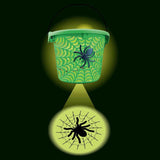 Magic Seasons Halloween Spider Web LED Projection Bucket 1 pk