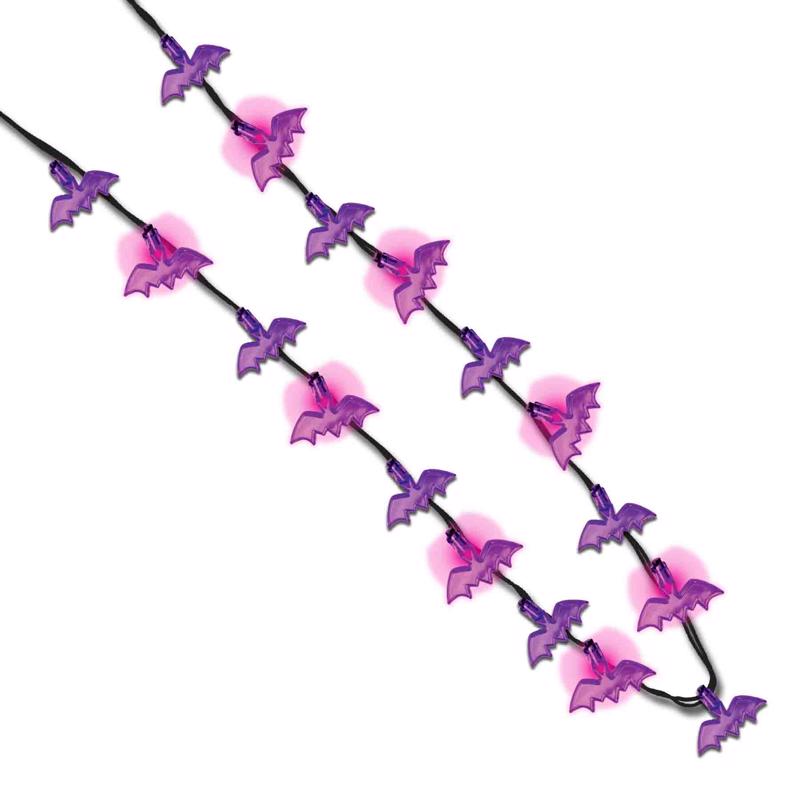 Magic Seasons Halloween Bats/Spider Flashing Necklace 1 pk