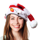 Magic Seasons Candy Cane Santa LED Hat Plush 1 pk
