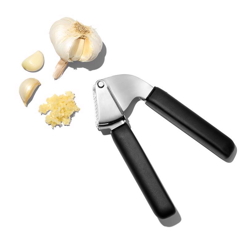 OXO Good Grips Black Rubber/Stainless Steel Garlic Press
