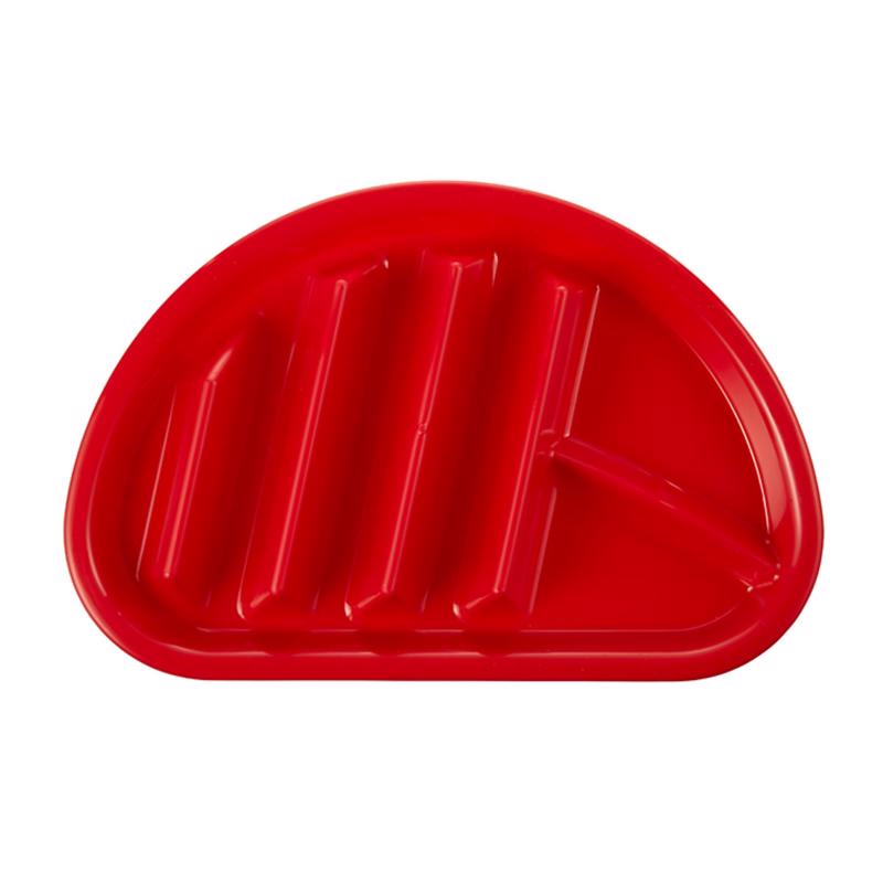 Arrow Home Products Red Polyethylene Fiesta Taco Plate Divided Plate 1 pk