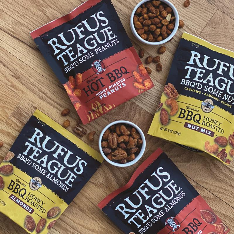Rufus Teague Snacks Honey BBQ Peanuts BBQ Honey Roasted Peanuts 9 oz Bagged