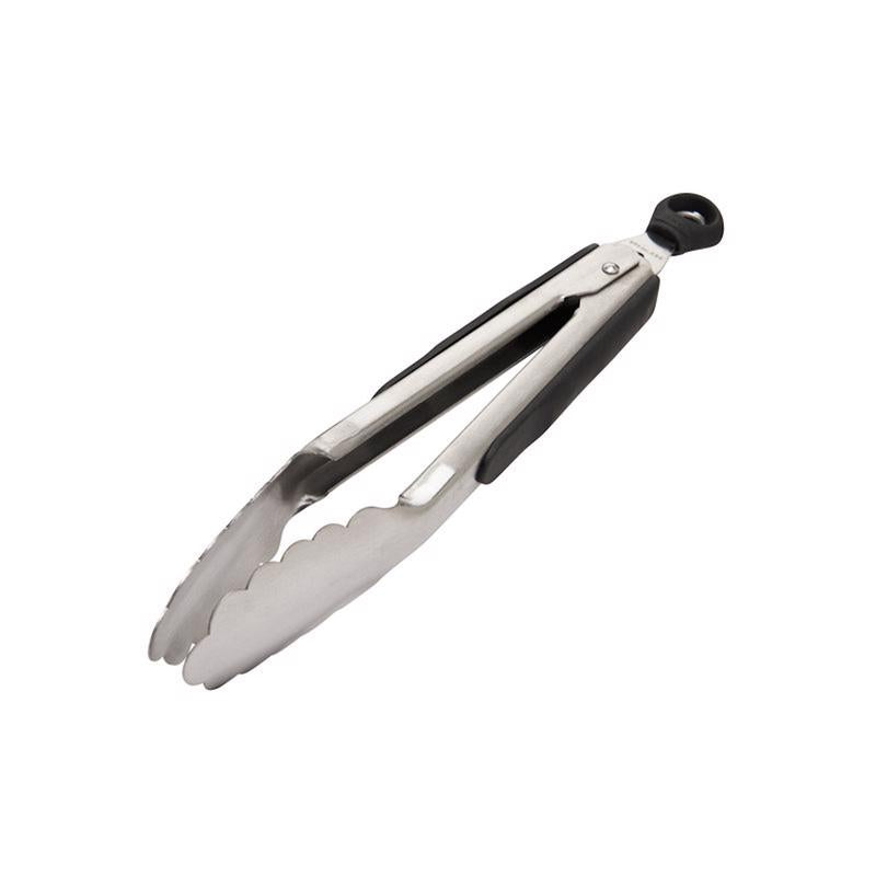 OXO Good Grips Silver/Black Stainless Steel Tongs