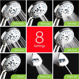 AquaCare Antimicrobial AS Seen On TV Handheld Shower Head Stainless Steel 1 pk