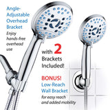 AquaCare Antimicrobial AS Seen On TV Handheld Shower Head Stainless Steel 1 pk