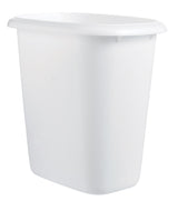 Rubbermaid 1.5 gal White Plastic Vanity Wastebasket