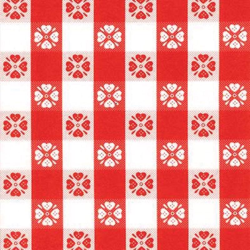 FLANNEL BK VNL CLT RED