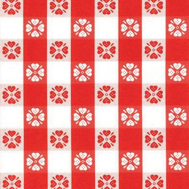 FLANNEL BK VNL CLT RED