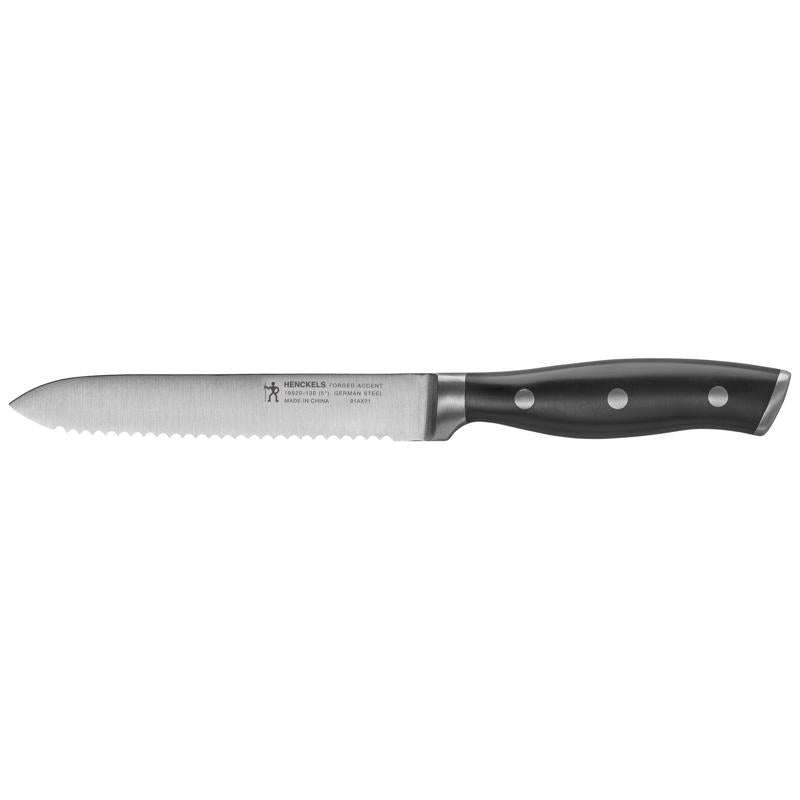 KNIFE UTLTY BLK/SLVR 5"