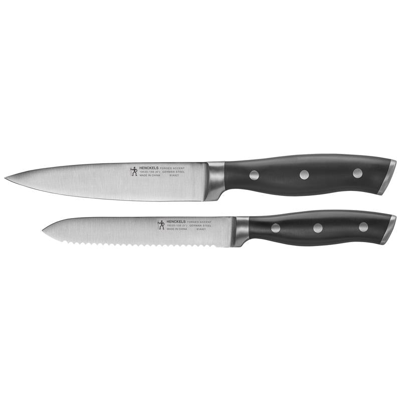 KNIFE SET UTLTY BLK/SLVR