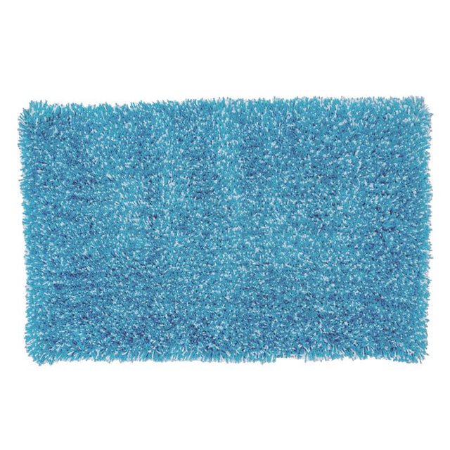 BATH RUG CTN/PLY BLUE