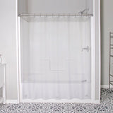 Kenney 72 in. H X 70 in. W Clear Shower Curtain Liner PEVA