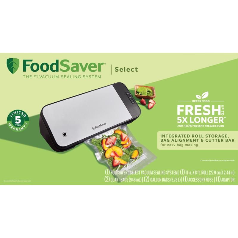 FoodSaver Black/Silver Food Vacuum Sealer
