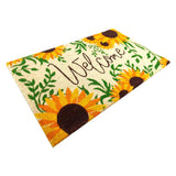 First Concept 18 in. W X 30 in. L Multicolored Welcome Sunflowers Coir Door Mat
