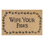 DOOR MAT COIR WP YR PAWS