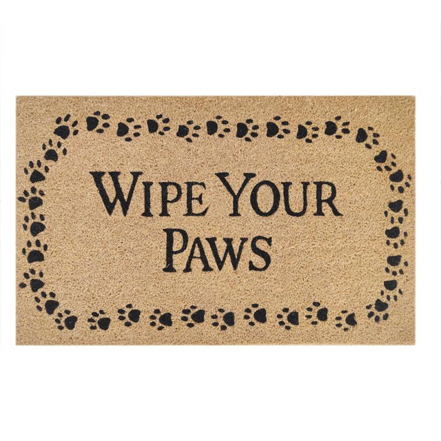 DOOR MAT COIR WP YR PAWS