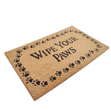 First Concept 18 in. W X 30 in. L Black/Brown Wipe Your Paws Coir Door Mat