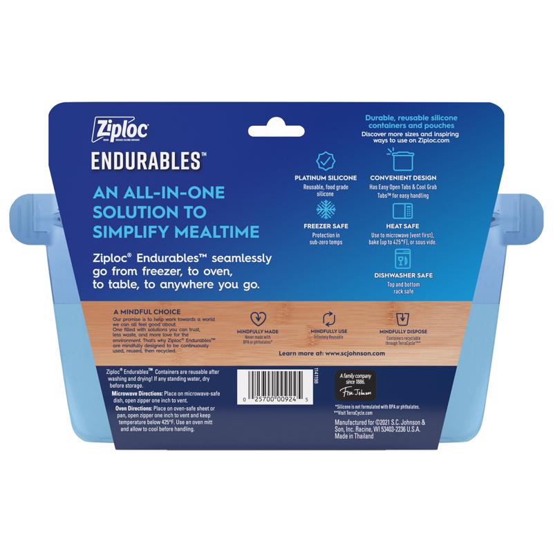 Ziploc Endurables 32 oz Blue Food Storage Container 1 pk