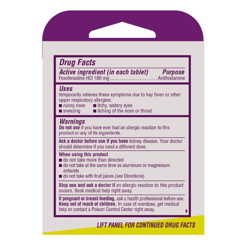 Allegra Allergy Relief 180 mg 1 pk