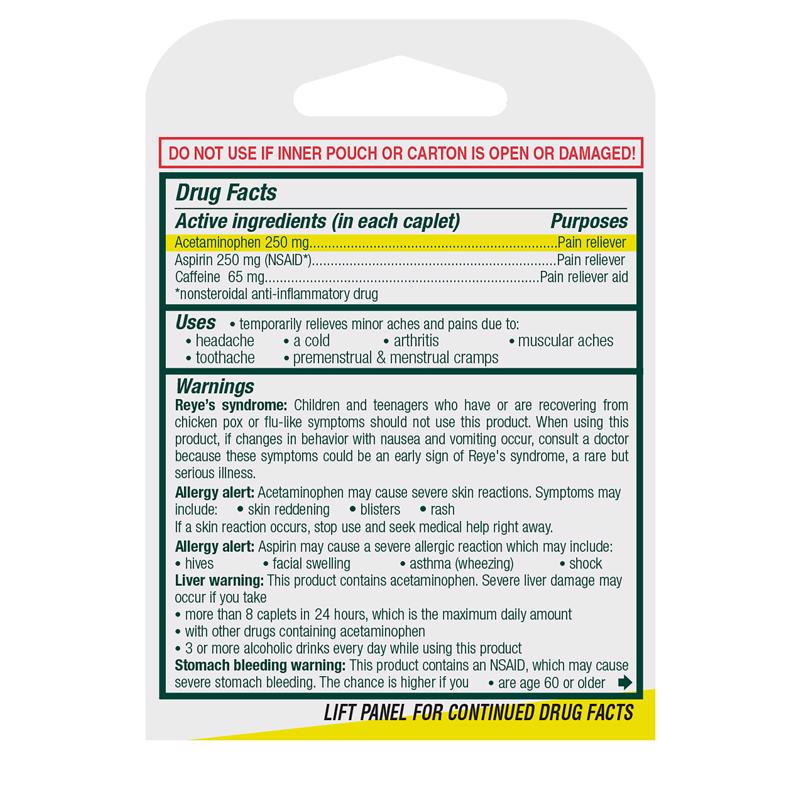 Excedrin Pain Reliever 6 ct 1 pk