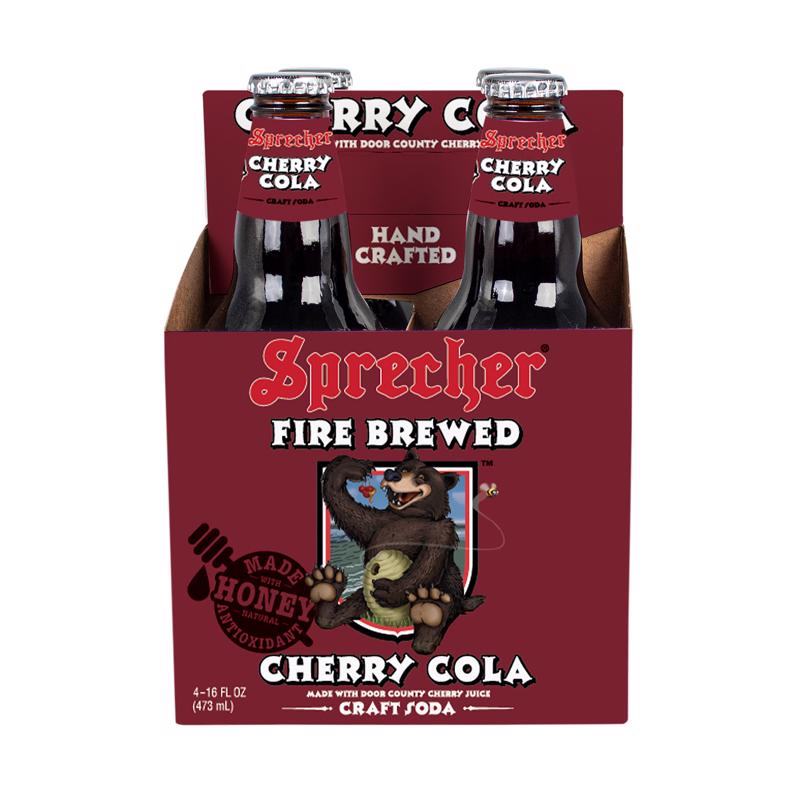 Sprecher Cherry Cola Soda 16 oz 1 pk
