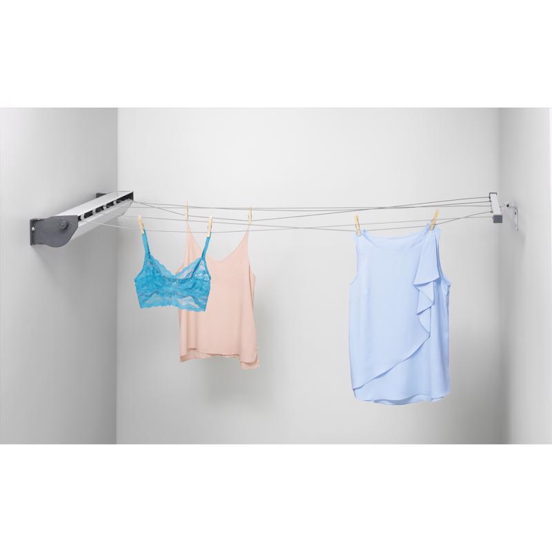 Whitmor 4.92 in. H X 36.61 in. W X 8.07 in. D Metal Hanging Collapsible Clothes Drying Rack